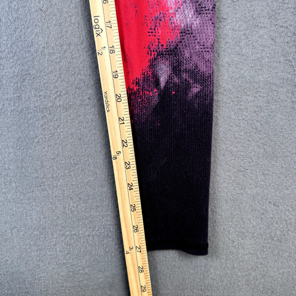 Alo Yoga Airbrush Full Length Ruby Red Smoke Leggings Womens Size Small - Picture 7 of 10